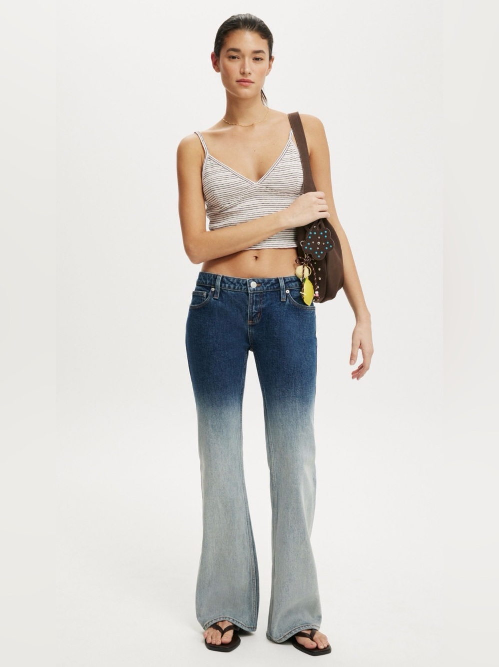 NWT | Cotton On Low Rise Boot Cut Jeans Blue Stretch | Y2K Demi Flare